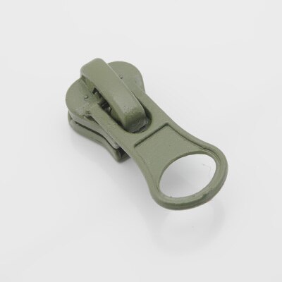 Meetee 20 Pcs 5 # Hars Rits Hoofd Dikke Voor Hars Zip Pull Slider Diy Reparatie Kussen Quilt Beddengoed Zakken naaien Kleding ZT005: Army Green