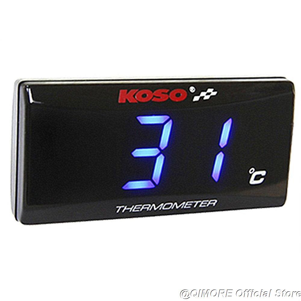 Scooter Slimline Koso Water Thermometer/Water Temperatuurmeter Led Display Met 10 Mm Draad Sensor
