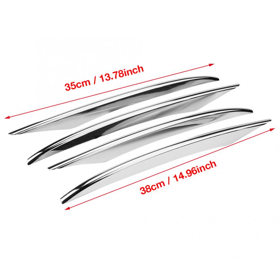 4 pcs Car Fog Light Covers Car Front Fog Lamp Cover Fog Lamp Trim for