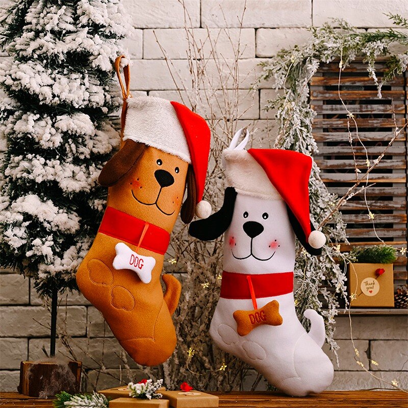 Leuke Hond Kerst Sokken Opknoping Kids Jaar Snoep Decoratie