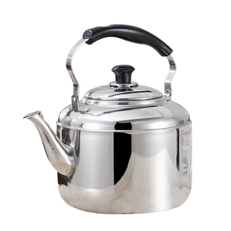Roestvrijstalen Ketel Fluitketel Waterkoker Koffie Keuken Kookplaat Inductie Voor Voor Thuis Keuken Camping Picknick 4L: Default Title