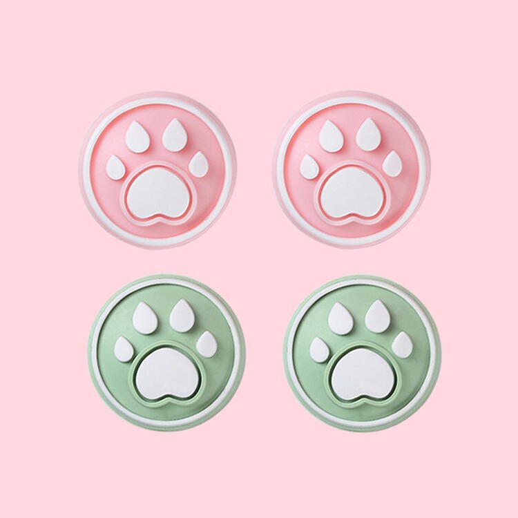 4pcs Cat Dog paw Joystick Thumb Paws Grip Cover Caps for Nintendo /switch /Joycon for Controller Gamepad Thumbstick Case: 5