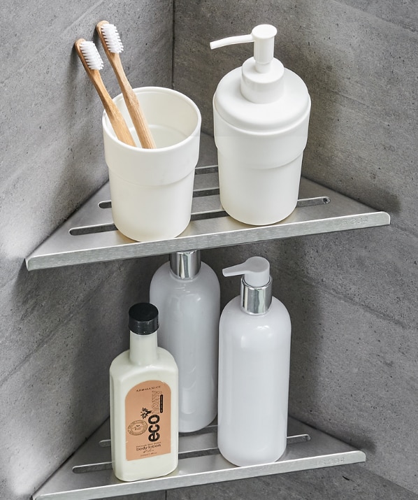 Corner Shelf Single Layer 304 Stainless Steel Bathroom Shelf Wall Mounted Stainless Steel Shelves Bathroom