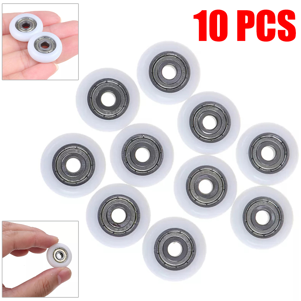 10 stücke Dusche Tür Rollen Rolle Badezimmer Glas Tür Rolle Schiebetür Räder 19/23/25mm Rad Schlecht Tür Ersatz