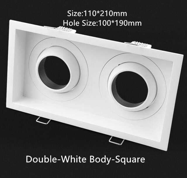 Anti-verblindings  gu10/mr16 frame beugel fitting spot licht houder fitting verstelbare inbouw plafondmontage downlight lampvoet