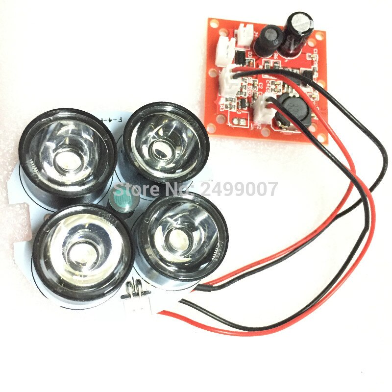 Lihmsek 2pcs IR Light Board 4pcs IR Array LEDs Visible 850nm Night Vision Infrared lamp LED board for Illuminator CCTV Camera