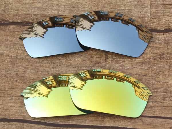 Vonxyz 20 + Farbe Entscheidungen Polarisierte Ersatz Linsen für-Oakley Flak Jacke Rahmen: Chrome and 24k