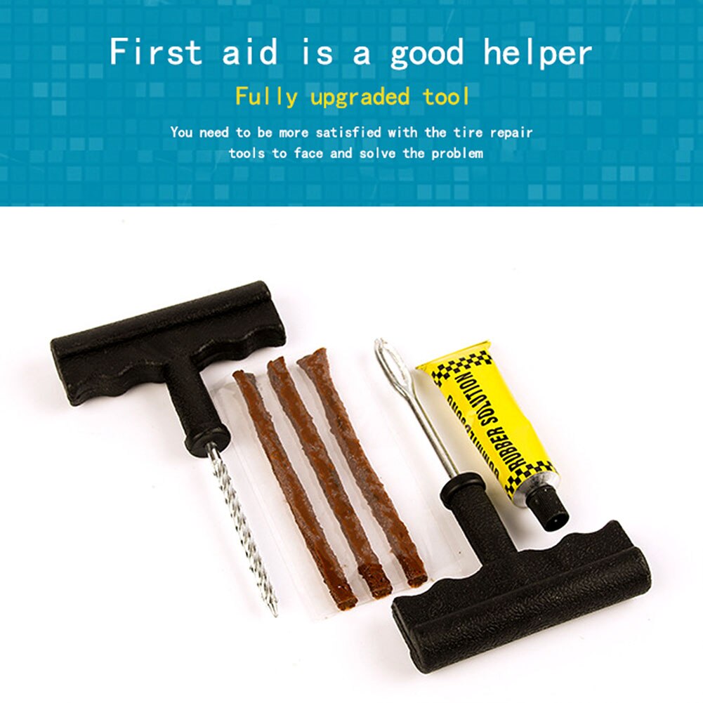 6-piece Car Tires Repair Tools Maintenance Tools Kit Car Motorcycle PVC Fast Tire Repair Tools: Default Title