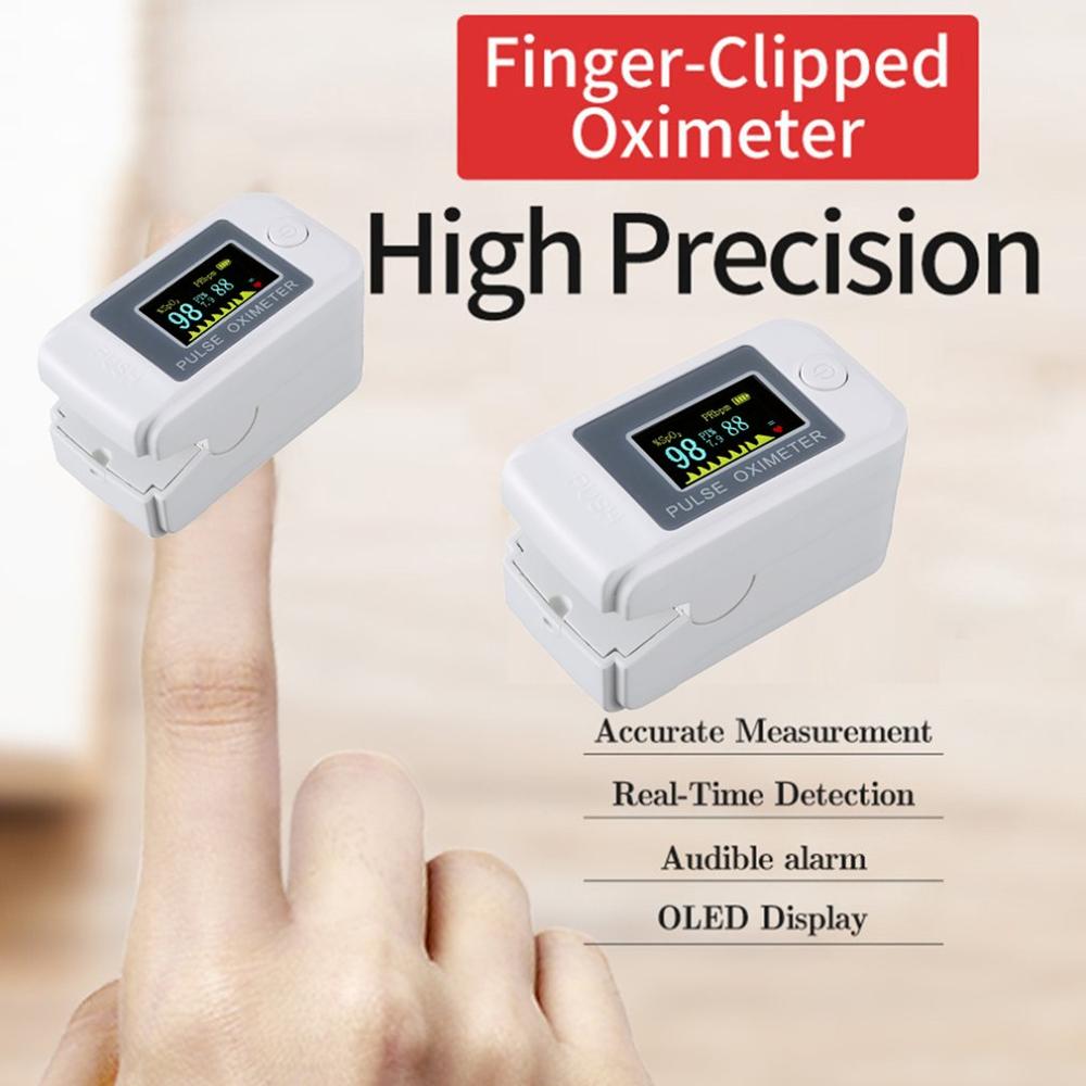 Finger Clip Oximeter Pure Heart Rate Monitoring Device Pulse Oximetry Measuring Blood Oxygen Finger Clip