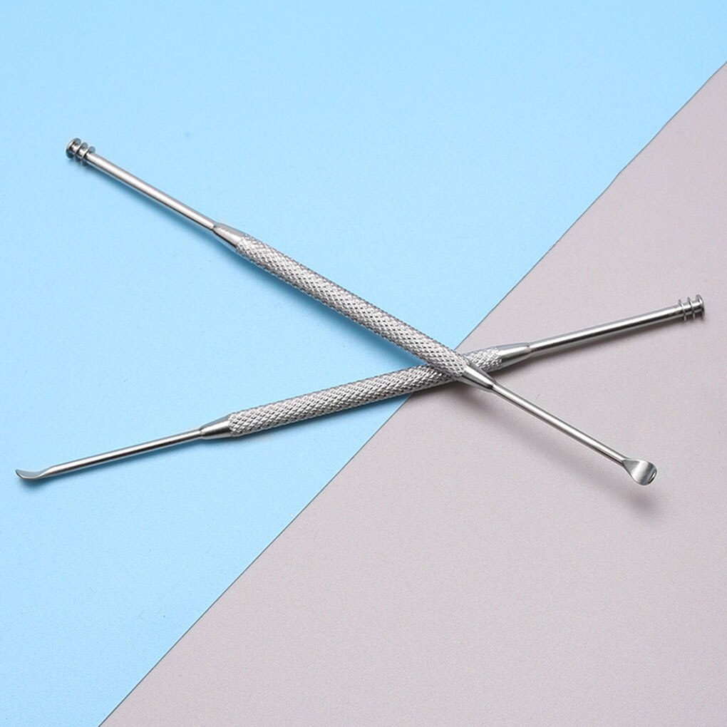 1Pc Double-Ended Rvs Spiraal Oor Pick Lepel Oor Wax Verwijderen Cleaner Oor Tool Multi-Functie draagbare