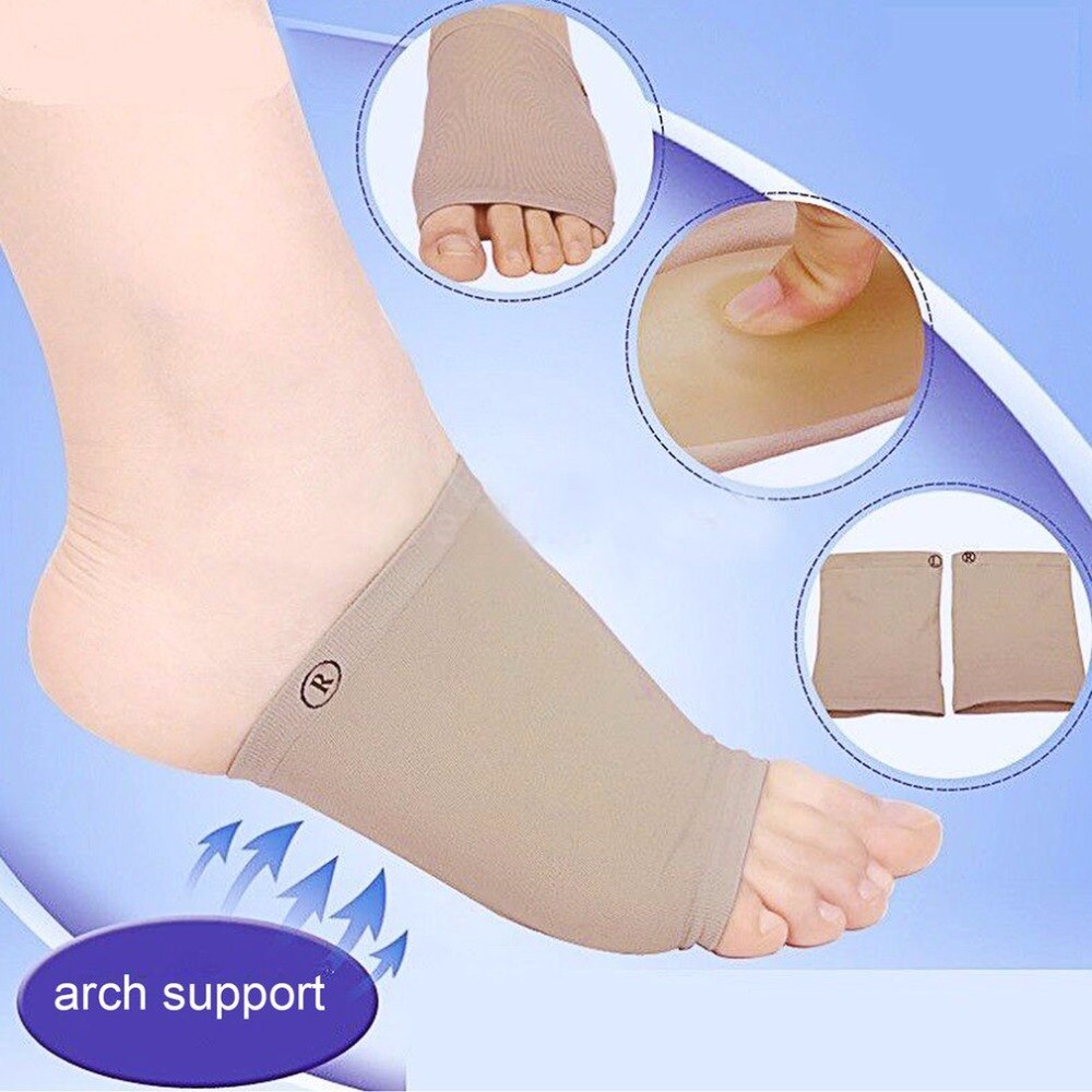 1 Pair Feet Care Pads Patch Socks Gel Plantar Fasciitis Arch Support Sleeve Socks Heel Cushion Foot Pads Patch Care Tool Kits