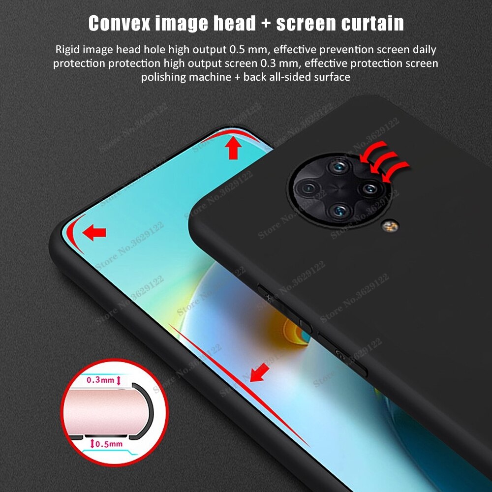 Para xiaomi poco x3 caso capa poco f2 pro x2 matte silicone tpu macio à prova de choque pára protetor caso do telefone em poco x3 nfc