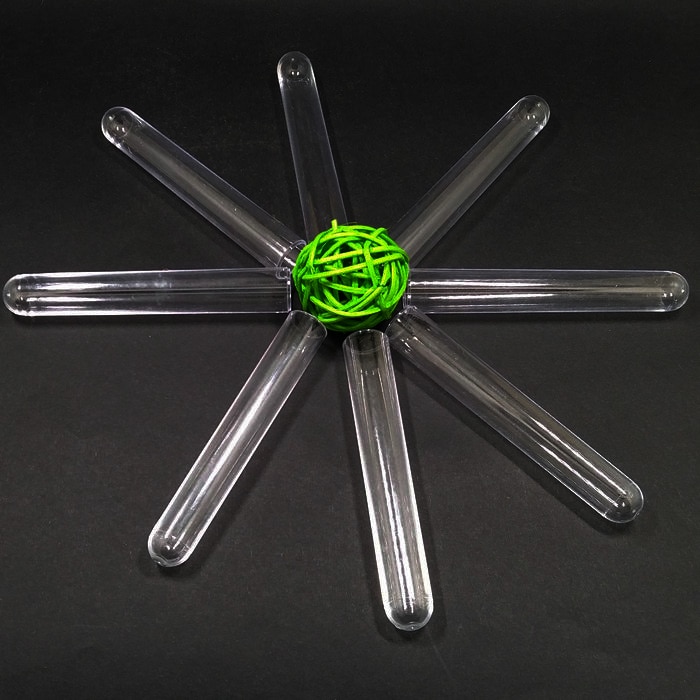 50pcs/lot 15x150mm Clear Plastic Test Tubes Hard PS tube for Lab School Chemistry