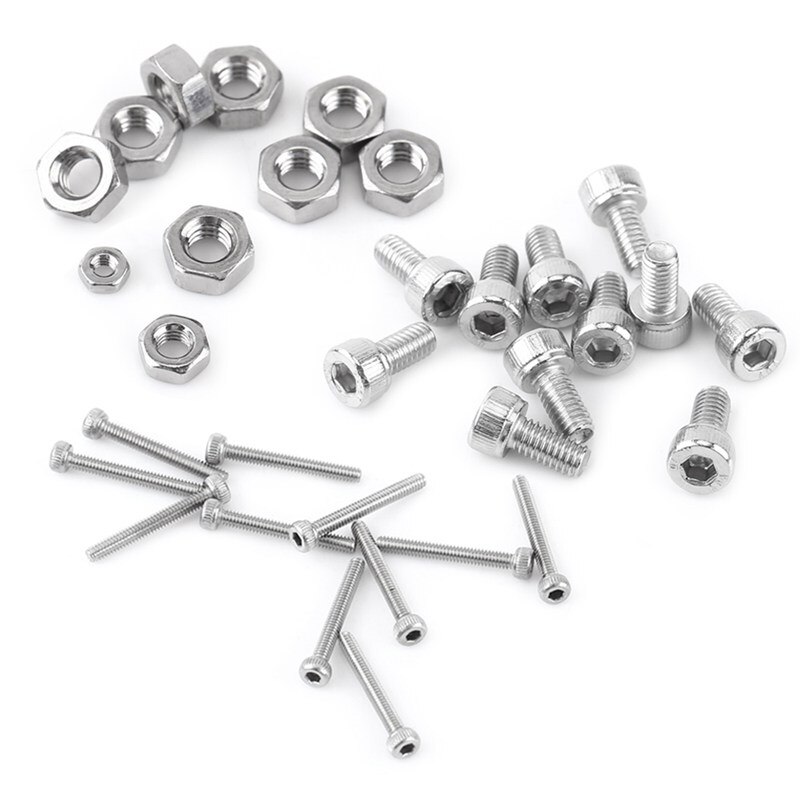 DTGN 452Pcs M2-0.4x3/4/5/6/8/10/12/16/20mm Button Head Socket Cap Screws - 304 Stainless Steel Bolt Nut Set Washer Assortment Kit - Good For Road Bicycle, Mountain Bike, Auto - View #9