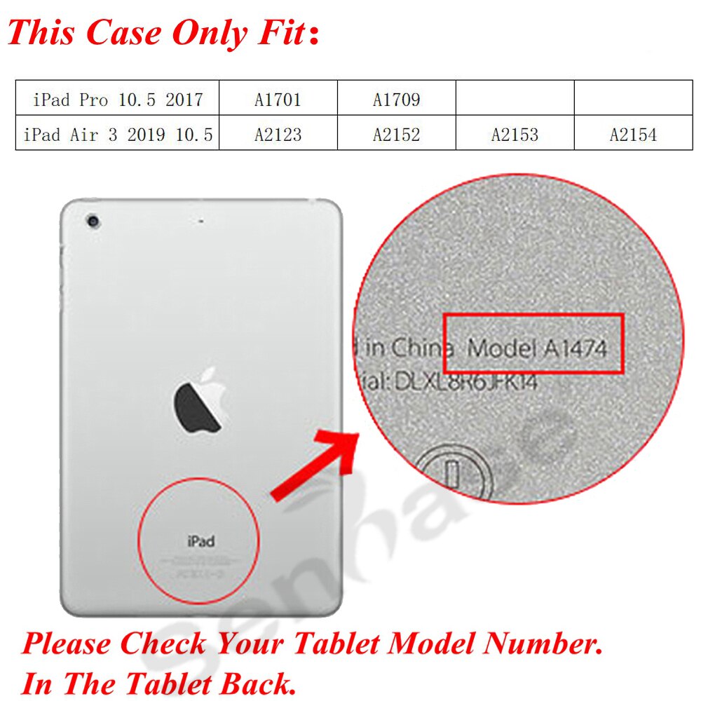 Para Apple iPad Air 3 Pro 10,5 A1701 A1709 A2123 A2152 funda segura para niños a prueba de golpes PC funda híbrida de silicona con soporte para tableta