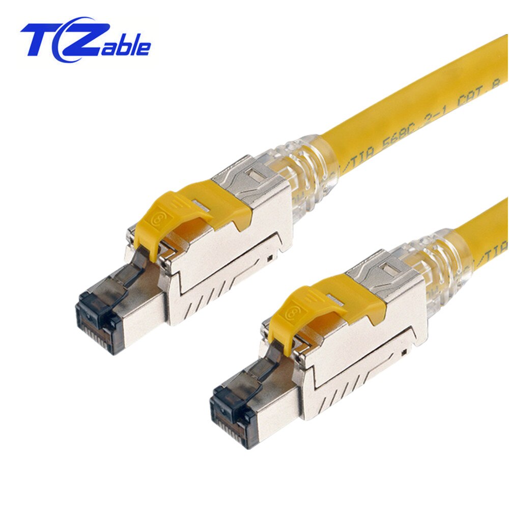 Conector Cat8 RJ45, Cable Ethernet 40G, adaptador de crimpadora sin blindaje, Cable Lan RJ45, extensión de red, enchufe de red rj 45 Cat 8