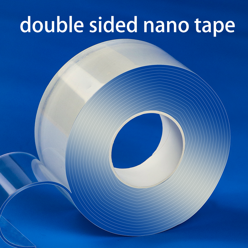 5M 3M 1M doppelseitiges Nano-Klebeband, transparent, wiederverwendbar, wasserfest, stark klebend, reinigbar, für Küche und Badezimmer