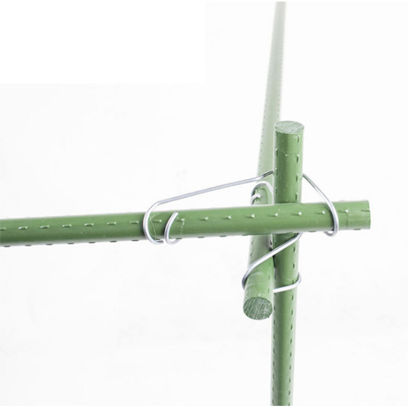 Plant Cages Connector Vegetable Trellis Wire Clip Plantn Cages Steel Buckle Fixing Clamp for Build Home Garden Greenhouse Plant