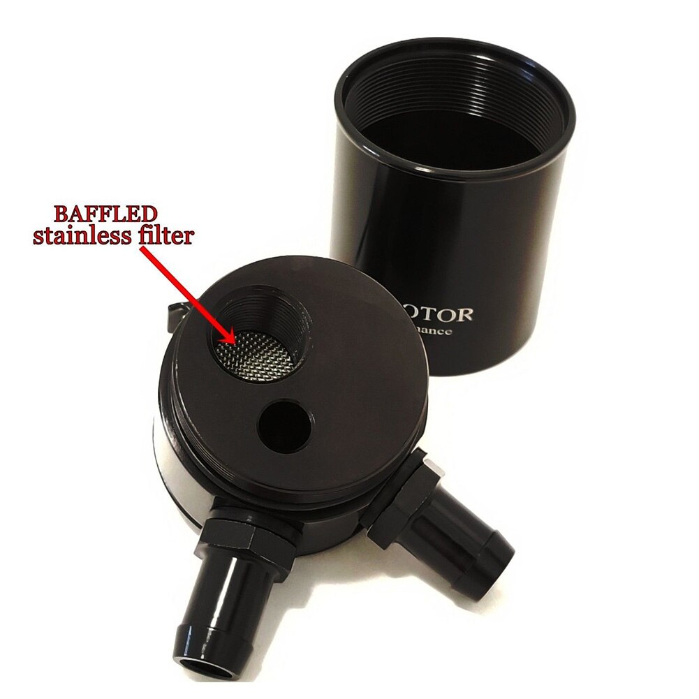 Aluminium Alloy Exhaust Pot Car Separator Tank Universal Accessories Oil Catch Can Recycling