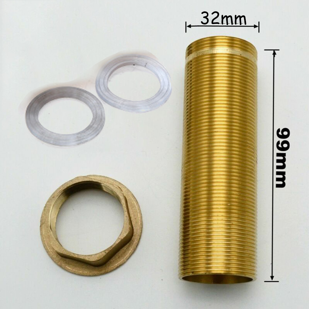 Kit de réparation de robinet mitigeur de lavabo de cuisine, écrou de Tube en laiton fileté, pièces d'installation, écrou d'environ 32mm: Rouge
