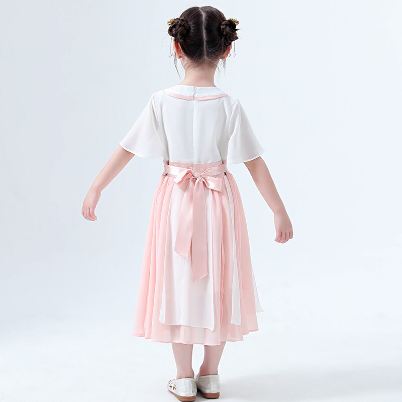 Kids Hanfu Costume - Chinese Folk Dance - Tang Suit - Spandex - Sizes 90-150cm
