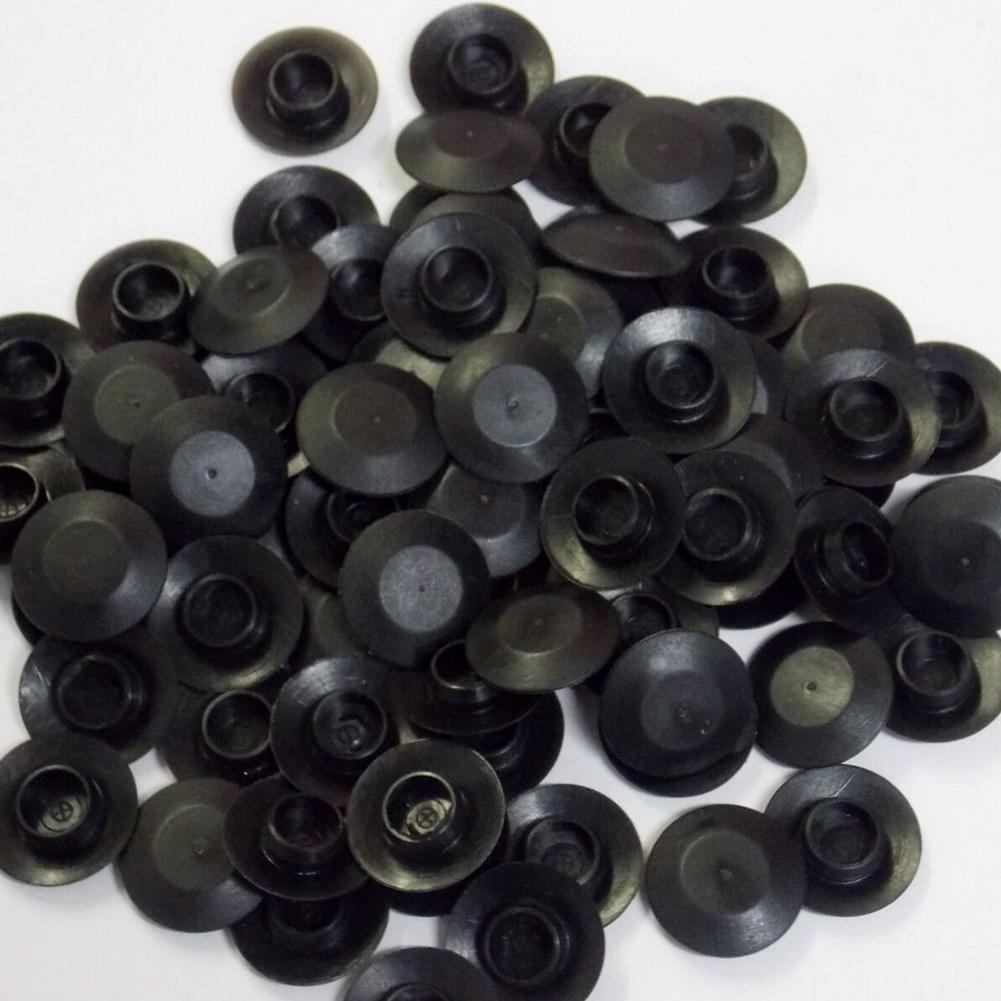 100PCS Car Door Rubber Plug Universal PVC Mount Black Rubber Body Sheet Metal Hole Plugs