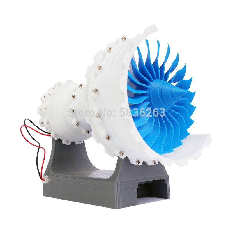 Moteur aéromoteur imprimé en 3D, Type Turbofan, Type ordinaire et électrique, bricolage,