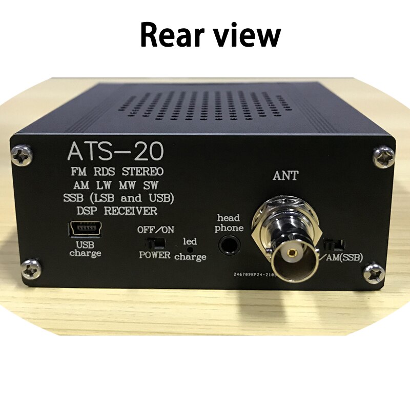 Gemonteerd SI4732 Alle Band Radio Receiver Draagbare Fm Am (Sw &amp; Mw &amp; Lw) ssb (Lsb &amp; Usb) Met Lithium Batterij + Antenne + Luidspreker + Case