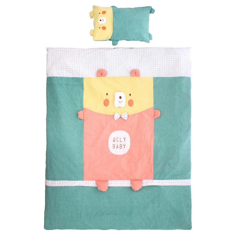 Couette en coton à emmailloter pour bébé, couverture de berceau amovible, multifonction, dessin animé, automne et hiver