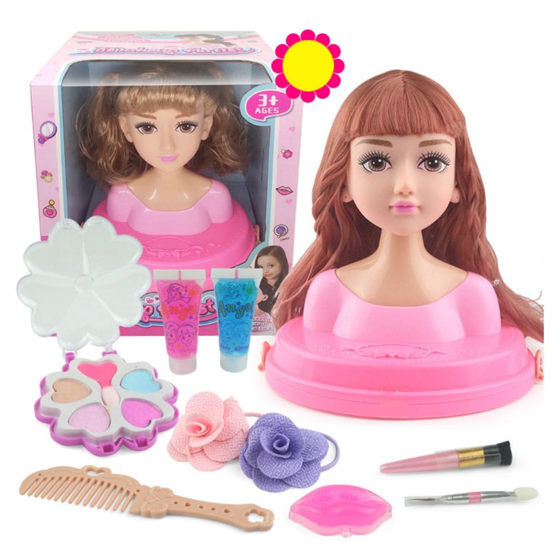 Children Pretend Play Kid Make Up Toys Set Hairdressing Simulation Cosmetic: 3