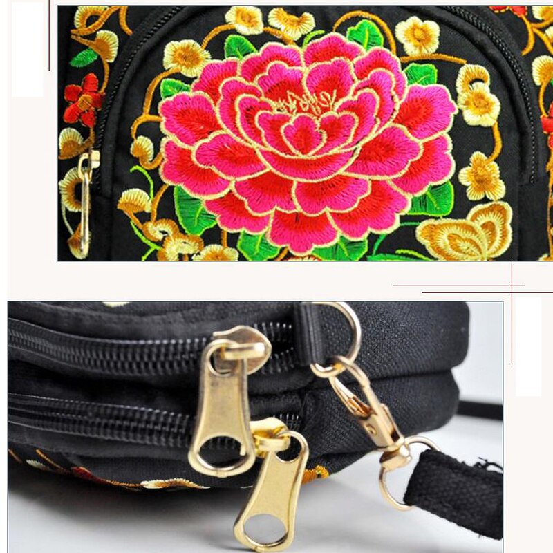 Sac à main Vintage Hmong pour femmes, fourre-tout, sacoche Hippie ethnique, sac à bandoulière brodé Boho