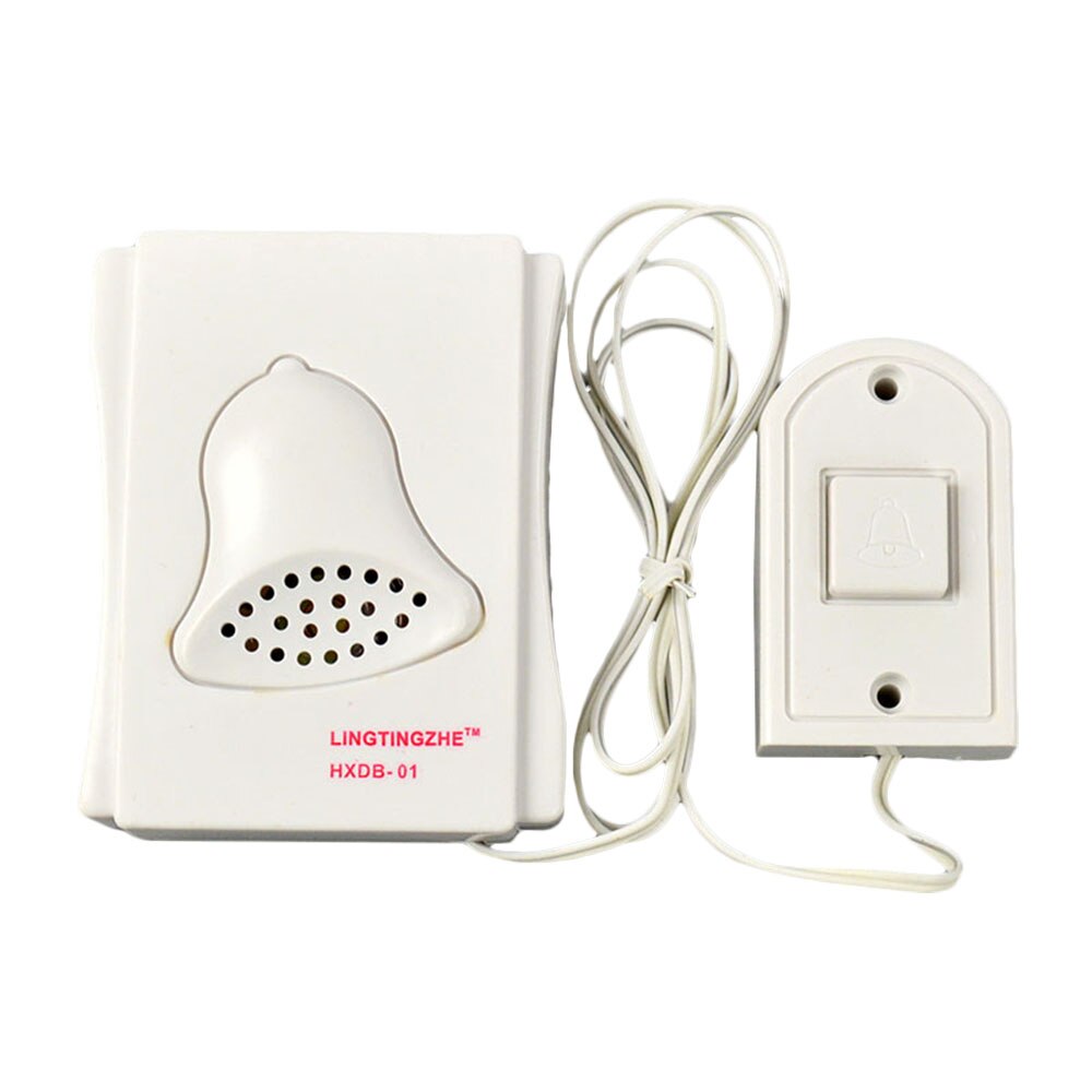 Timbre con cable de 88cm para escuela, campana blanca de para laboratorio, 85db