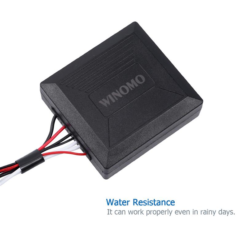 WINOMO 12v Universal Motorcycle Motorbike Scooter Anti Theft Security Alarm System with Double Remote Control