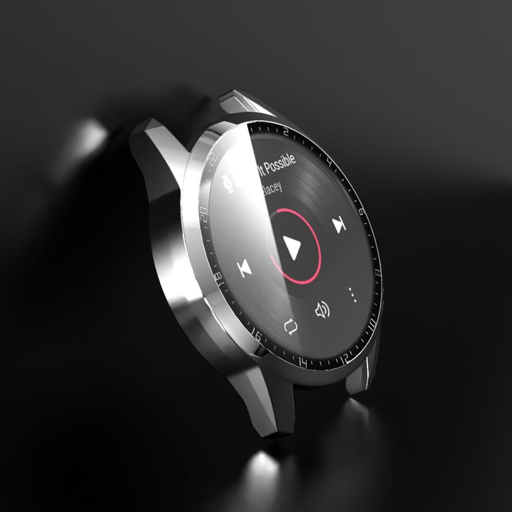 Filme de vidro temperado com anel de calibração capa para huawei assista gt 2 3 46mm caso gt2 pc disco protetor de tela abundante escudo