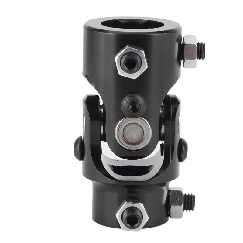 Universal Steering Shaft 3/4in Steering Shaft U Joint Stainless Steel Wear Resisitant Durable Black Universal Shaft Coupling