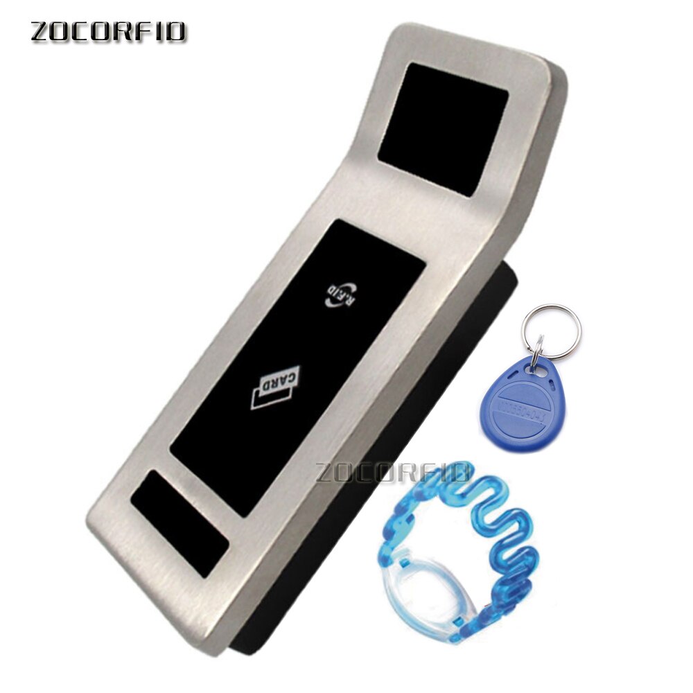 Stainless steel RFID Electronic locker 125khz RFID Smart door lock for cabinet locker sauna and office hotel home swimming pool: Default Title