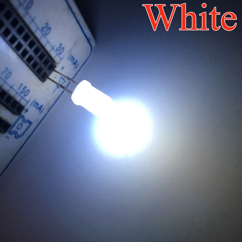 500 stücke 5mm Weiß Rot Grün Blau Gelb Warm Weiß 2pin Runde Licht emittierende Led-diode Diffuse LED lampe Licht Dioden Lampe: WHITE