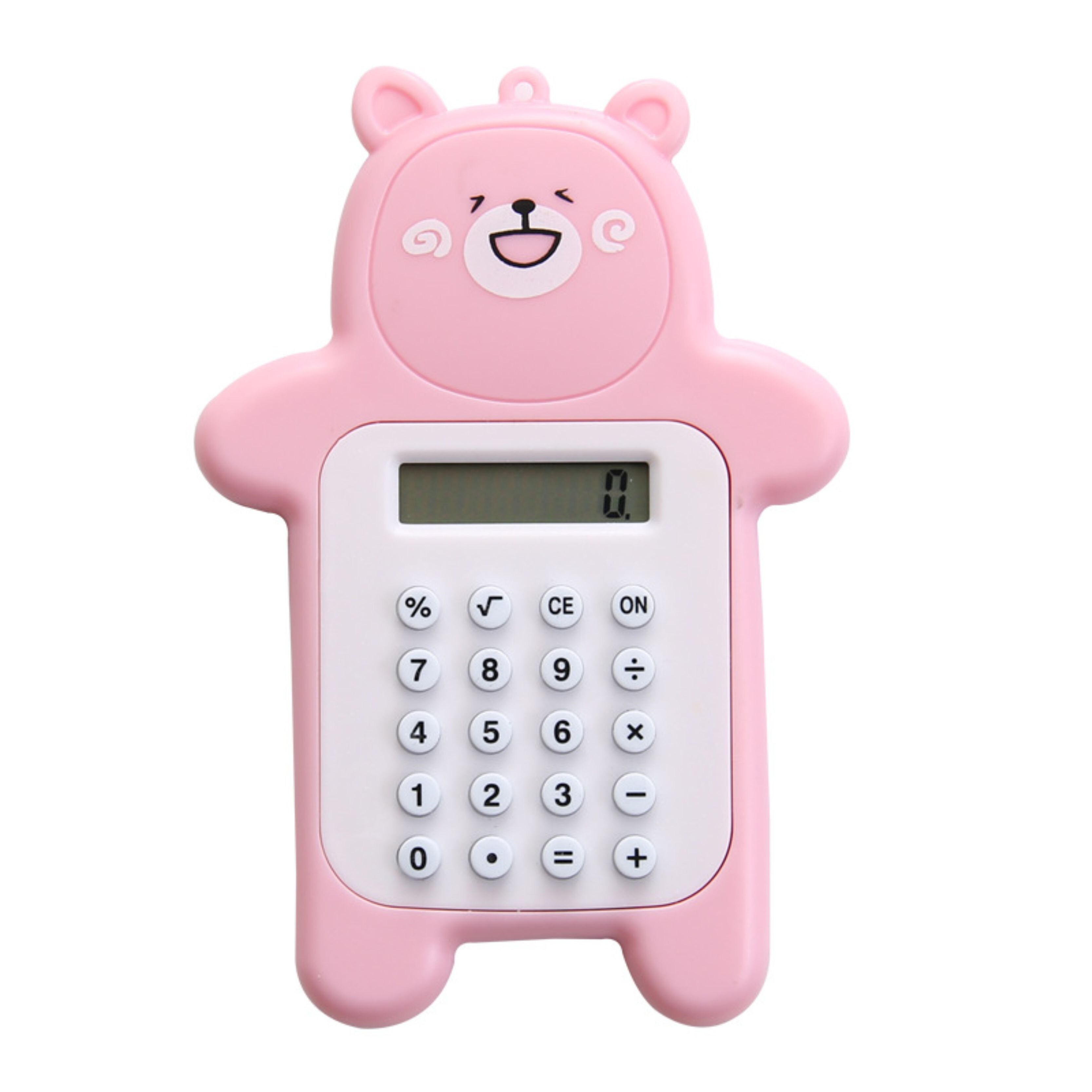 Mini Calculator met sleutelgesp Portable Cute Cookies Style Key