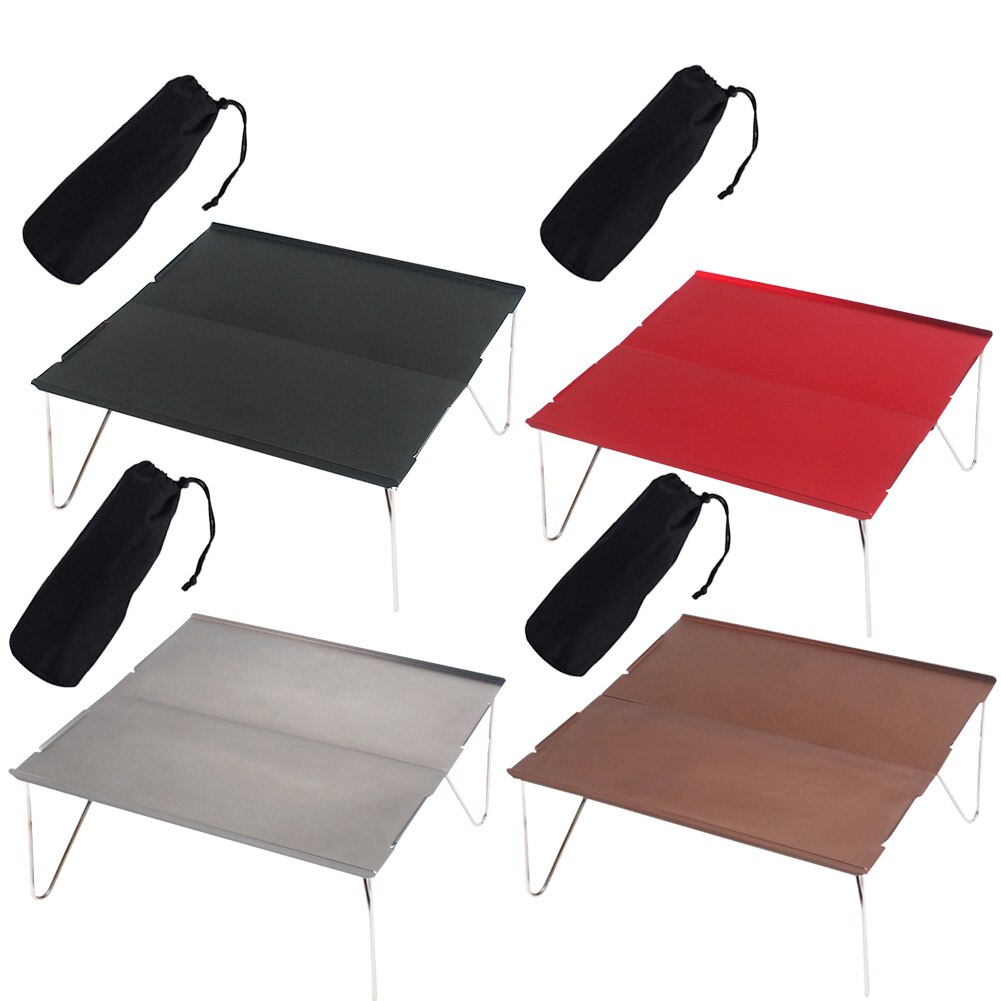 Mini Foldable Aluminium Alloy Table Desk Outdoor Garden Camping Hiking Picnic Tea Table Durable lightweight Desk