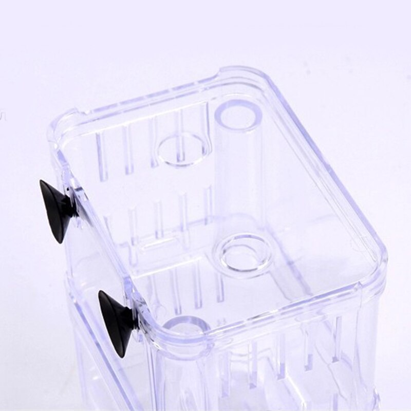 Acrylic Fish Tank Aquarium Box Small Fish Isolation Net Tropical Fish Breeding Box Production Box Hatchery Incubator Holder