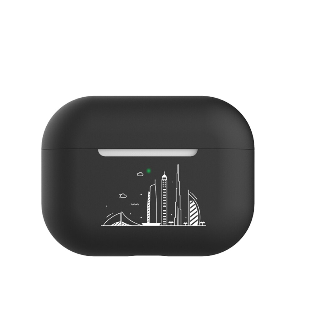 Custodie per Airpods Pro di Lusso di Protezione Del Trasduttore Auricolare Della Copertura Del Silicone per Apple Airpods Pro Caso Ultra-Sottile Antiurto Sacchetto Del Manicotto: 03
