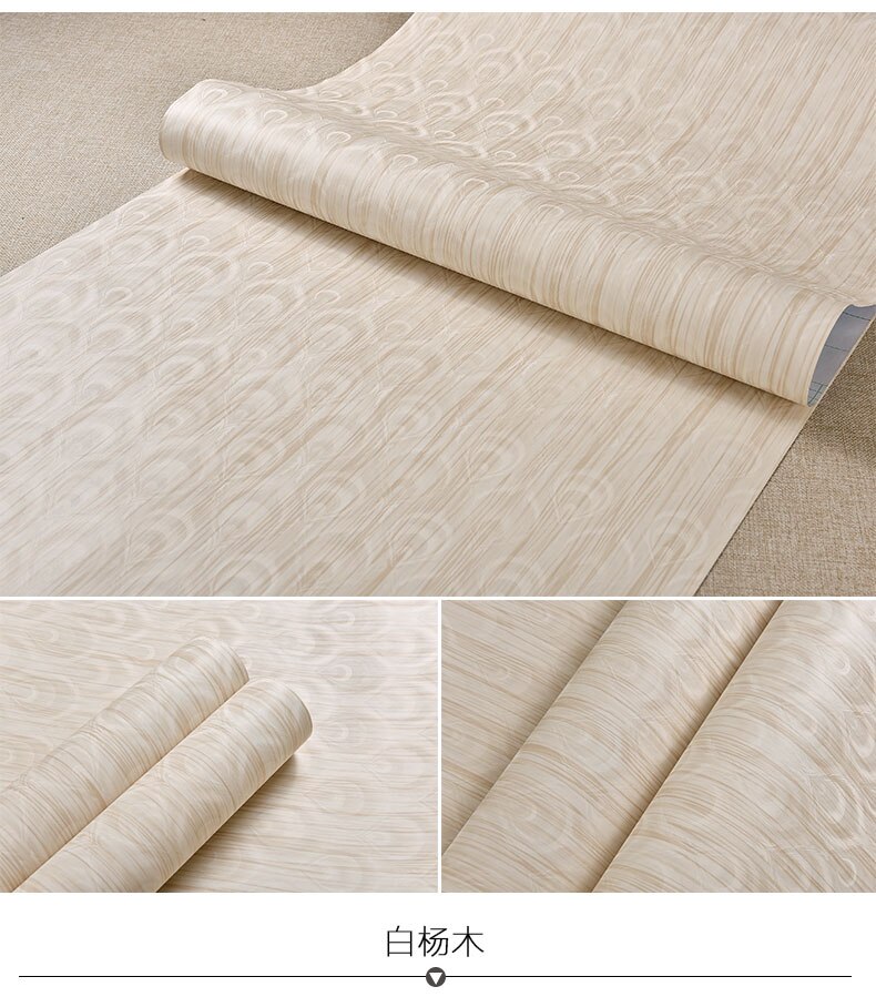 Wood grain Home Decor Furniture Vinyl Wrap Waterproof Wall Sticker Self Adhesive PVC Wallpaper Kitchen Desk Door Decorative Film