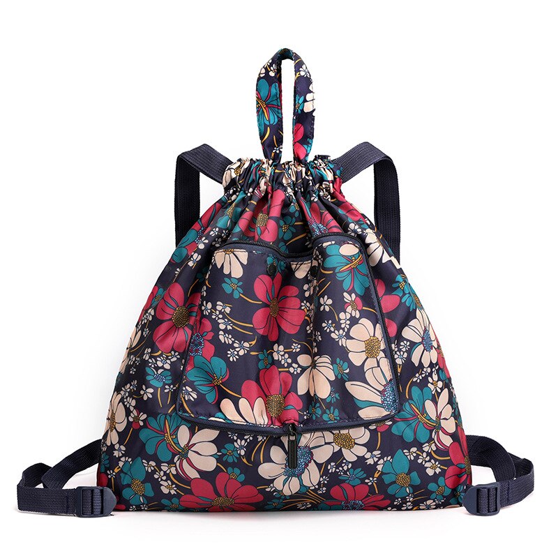 Sac à dos étanche à cordon coulissant pour femmes et hommes, avec motif de feuilles, de sport en plein air, de Fitness, d'entraînement, de gymnastique, de surf, de rangement de chaussures: Large Orchid