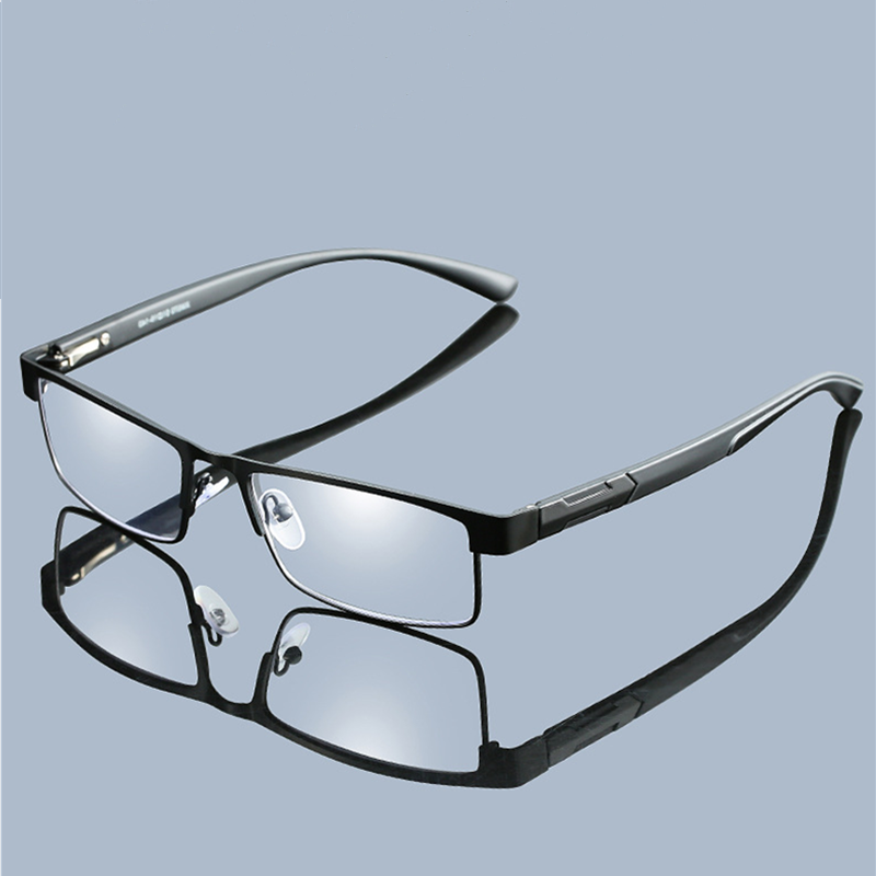 Mannen Titanium Legering Glazen Asferische 12-Layer Coated Lens Leesbril + 1.0 + 1.5 + 2.0 + 2.5 + 3.0 + 3.5 + 4.