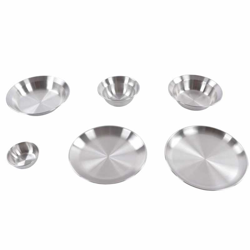 Camping Dish Set Camping Plates Bowls Set Portable Outdoor for Camping