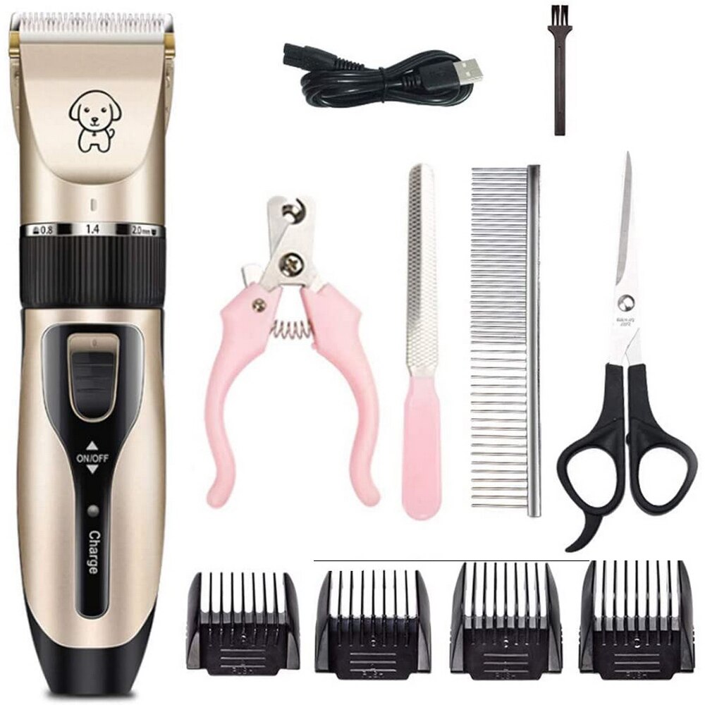 Hond Tondeuses Laag Geluidsniveau Usb Oplaadbare Huisdier Professionele Grooming Machine Tool Pet Grooming Tondeuse Hond Kat Supplies: Default Title