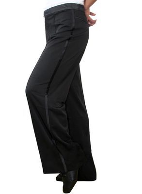 Pantalon De Danse Pour Homme Latin Jazz - 95% Polyester, 5% élasthanne - Ceinture Réglable, Poches - Taille S à 3XL