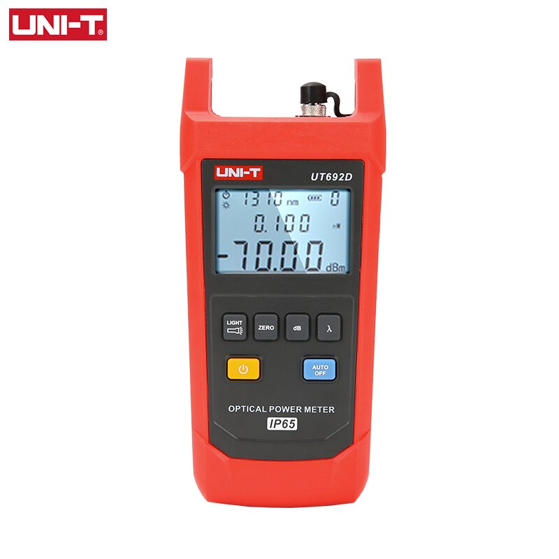 UNI-T Fiber Optic Tool Optical Power Meter Visual Fault Locator UT692 UT693 -70-10dBm -50-26dBm 10mW FC/SC/ST Connector: UT692D