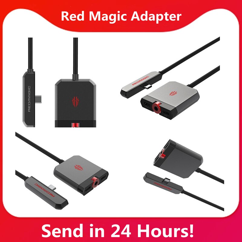 Original Nubia RedMagic Adapter for RedMagic 5G 5S 6pro 6 Docking Station Adapt to Type-C Port Phone PD Fast Charge gaming dock