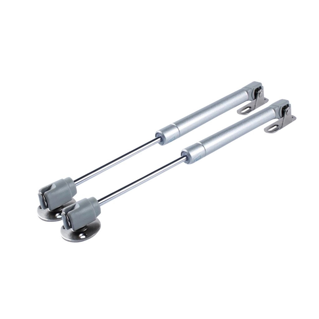 Pneumatic Rod Opening Door Buffering Telescopic Air Pressure Lever Furniture cabinet hydraulic support rod pneumatic rod gas: silver 60N